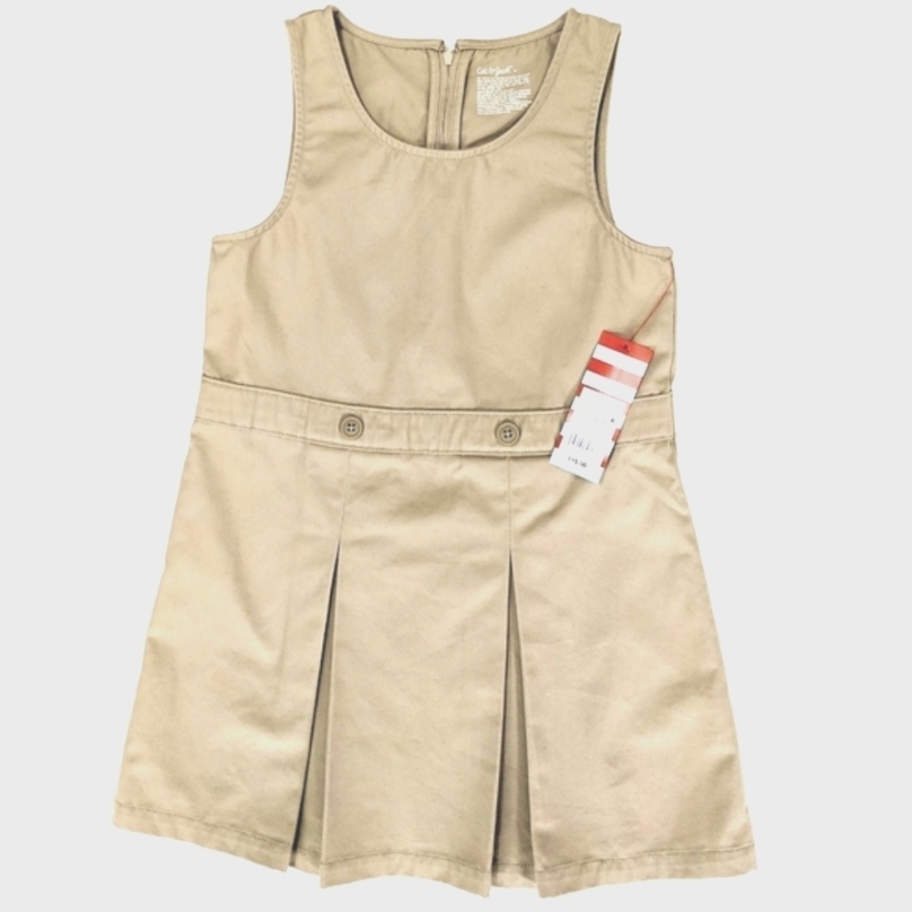 Girls Cat & Jack School Uniforms Kick Pleat Jumper New